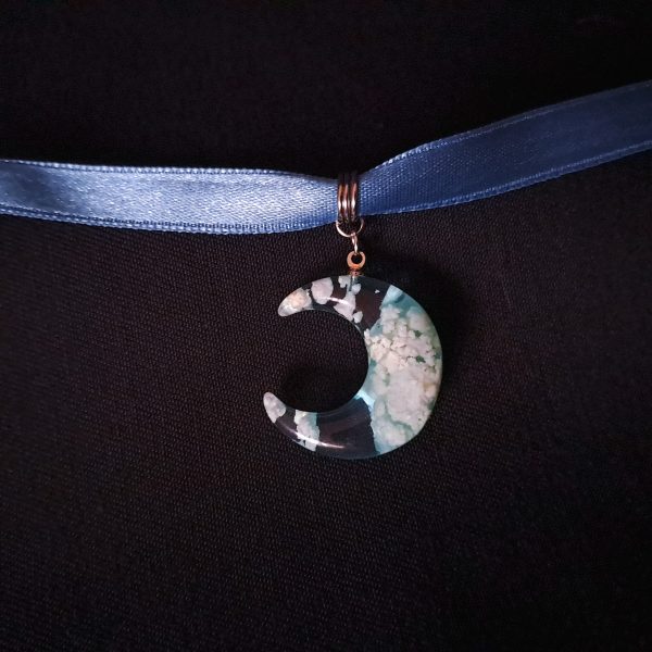 Blue moon ribbon choker - Image 9