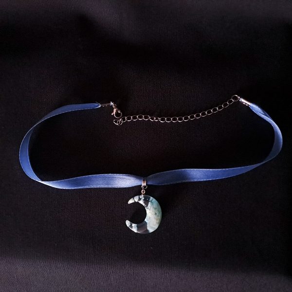 Blue moon ribbon choker - Image 11