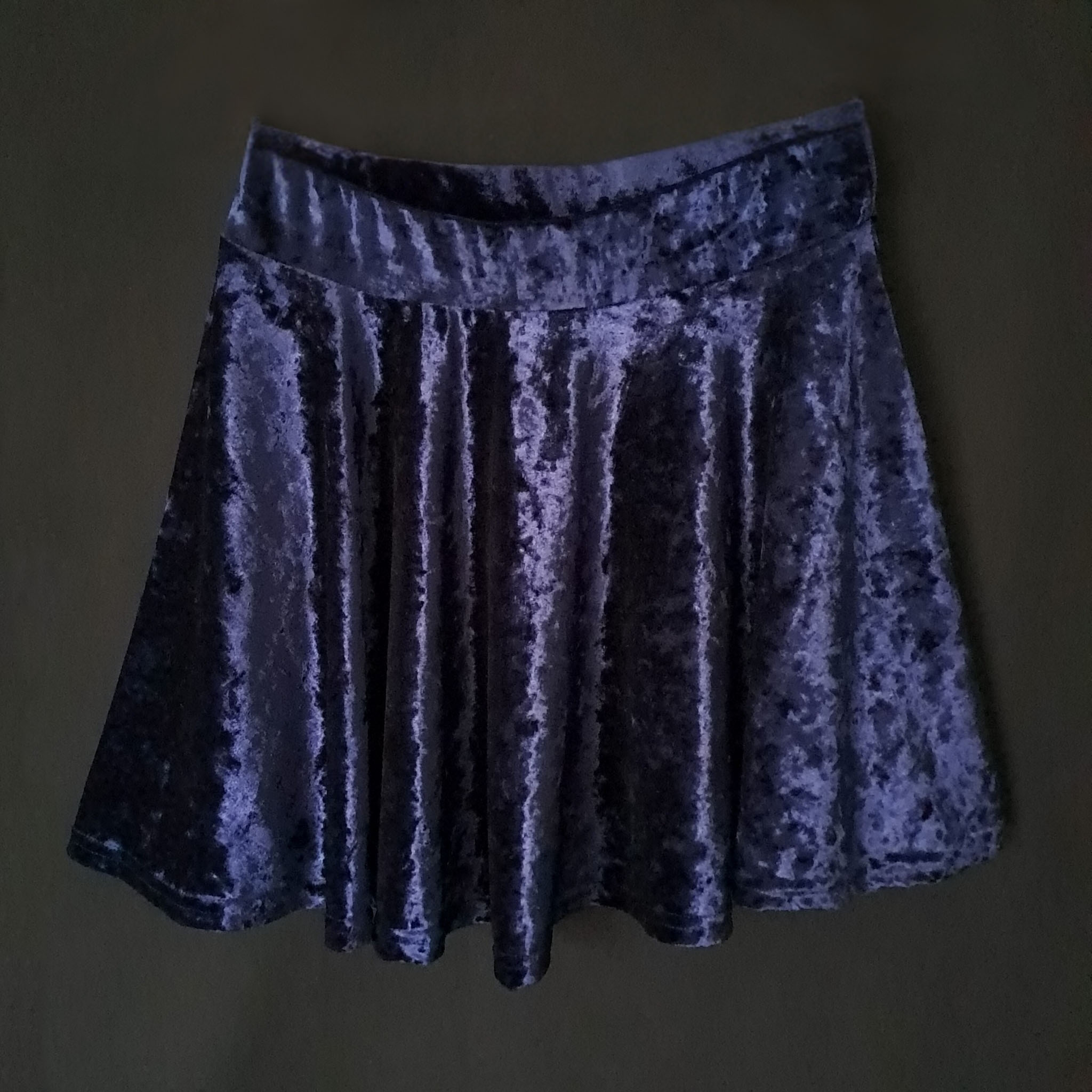 Blue Velvet A-Skirt