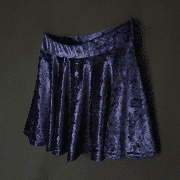 Blue Velvet A-Skirt - Image 2