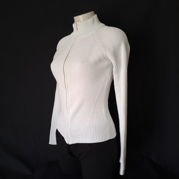 White Knitted Jacket - Image 2