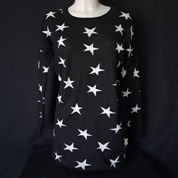 Long Star Pattern Sweater