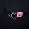 Heart Choker - Half Pink Half Black