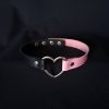 Heart Choker - Half Pink Half Black - Image 2