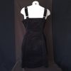 Black Pinafore Dress with Buttons - Image 7
