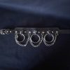 Choker with 3 Hoops and Chains Black - Image 4