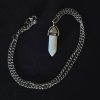 Crystal Point Pendant - Opalite Moonstone - Image 5