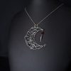 Crescent Moon Pendant - "Frozen Blood"