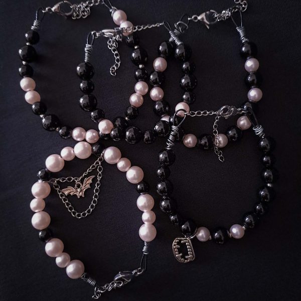 Vampire Bubblegum gothic alternative pastel goth bracelet set