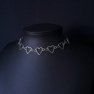 Metal Hearts Choker