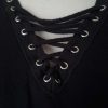 Lace-up V-Neck Sweatshirt - Image 3