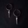 Birdskull Hoop Earrings 40mmx4mm - Image 7
