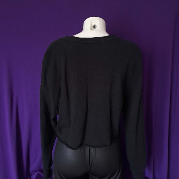 Lace-up V-Neck Sweatshirt - Image 2