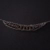 Bracelet - Chains, Copper Rings, Purple Crystals - Image 5