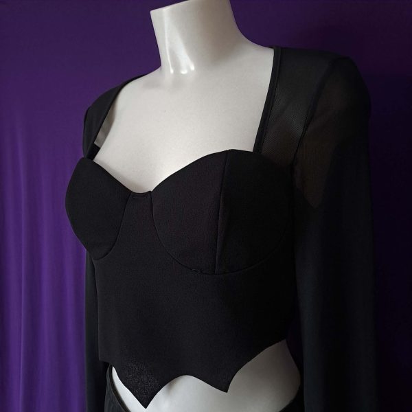 Long-sleeve Sweetheart Bat Top - Image 2