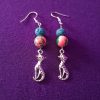 Psychedelic Cartoon Cat Earrings - Image 3