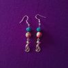 Psychedelic Cartoon Cat Earrings - Image 4