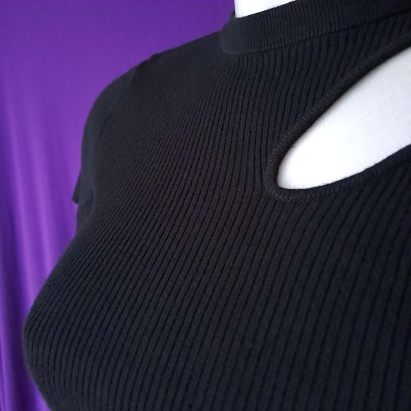 Cut-out Crop Top Ribbed - Image 3