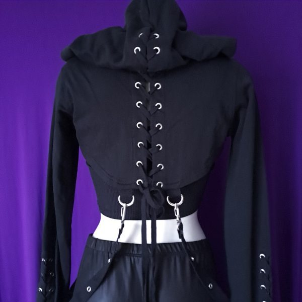 Extra Cropped Hoodie Alternative Gothic - Image 5
