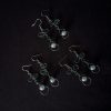 Swirly Wire Dangle Earrings - Image 2