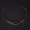Bracelet - Chains, Copper Rings, Purple Crystals - Image 4