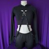 Extra Cropped Hoodie Alternative Gothic - Image 2