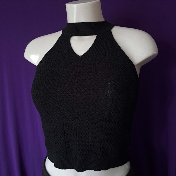 Cut-out Halter Top Knitted - Image 2