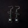 Swirly Wire Dangle Earrings - Image 4