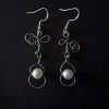 Swirly Wire Dangle Earrings - Image 3