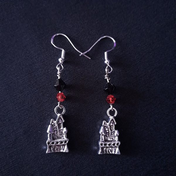 Cute Medieval Castle Earrings - Image 2