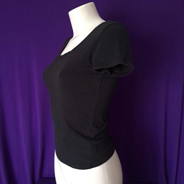 Lace-up Effect Open Back T-Shirt - Image 2