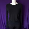 Black Long-Sleeve Top - Image 2
