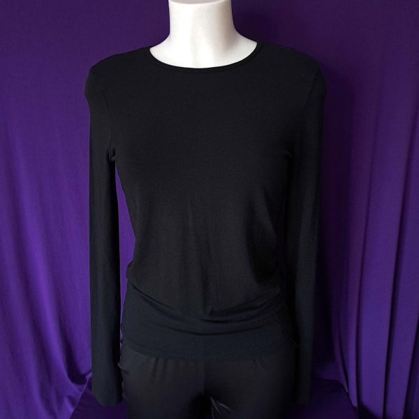 Black Long-Sleeve Top - Image 2