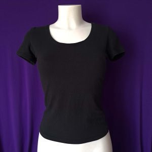 Lace-up Effect Open Back T-Shirt