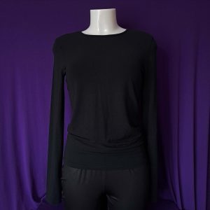 Black Long-Sleeve Top