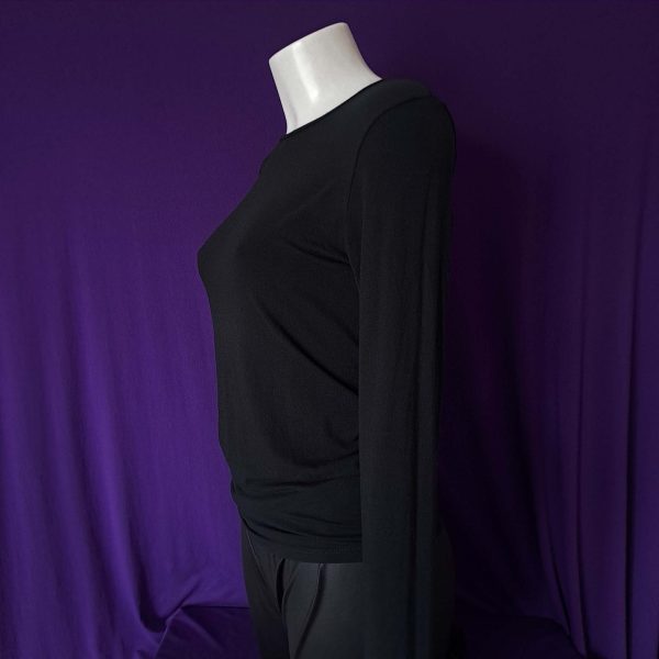 Black Long-Sleeve Top - Image 3