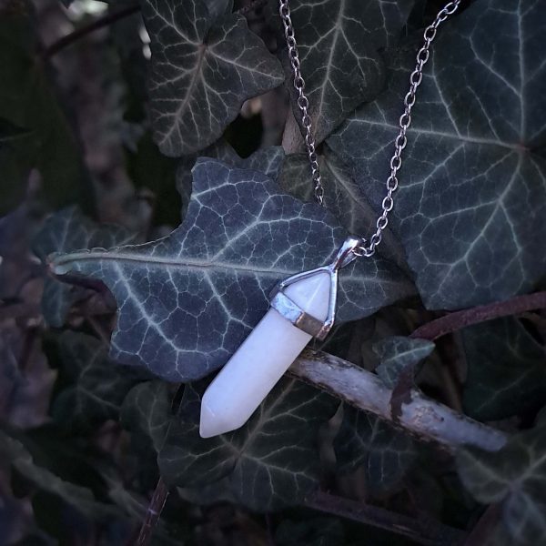 Crystal Point Pendant - Snow Quartz - Image 4