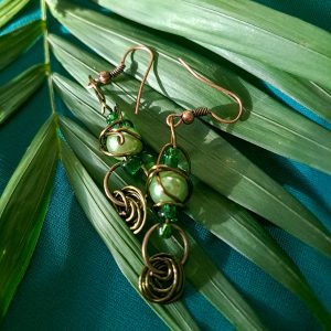 Green Vine Earrings