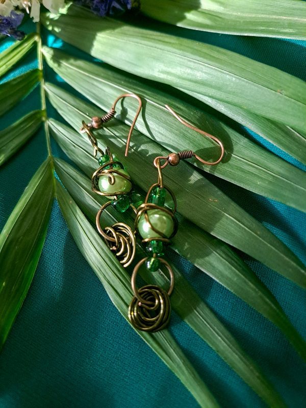 Green Vine Earrings