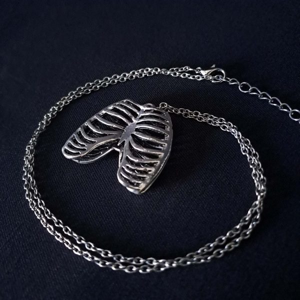 Skeleton Ribcage Pendant Necklace - Image 6