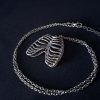 Skeleton Ribcage Pendant Necklace - Image 5