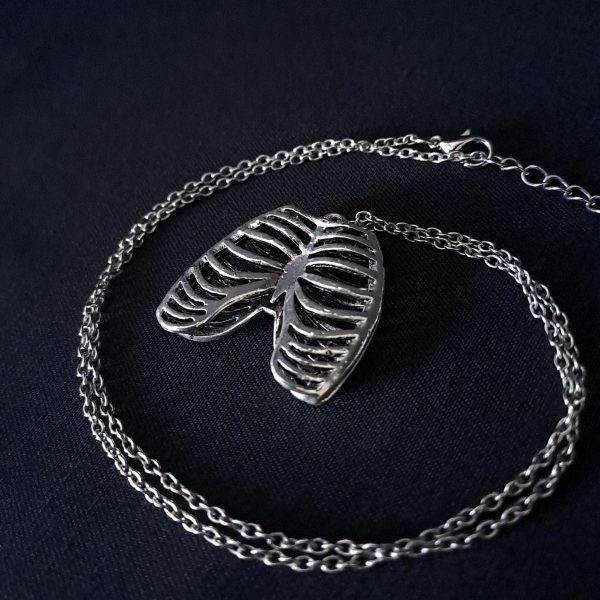 Skeleton Ribcage Pendant Necklace - Image 5