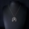 Skeleton Ribcage Pendant Necklace - Image 4