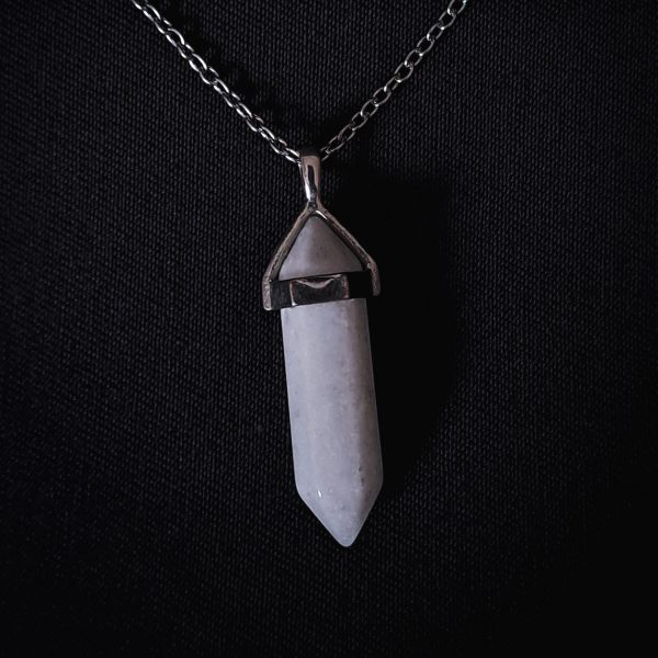 Crystal Point Pendant - Snow Quartz - Image 2