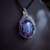 Sky Stone Pendant - Light Gold with Star Charm