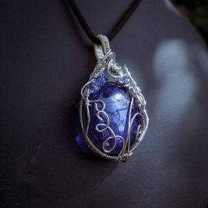 Sky Stone Pendant - Light Gold with Star Charm
