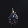 Sky Stone Pendant - Light Gold with Star Charm - Image 10