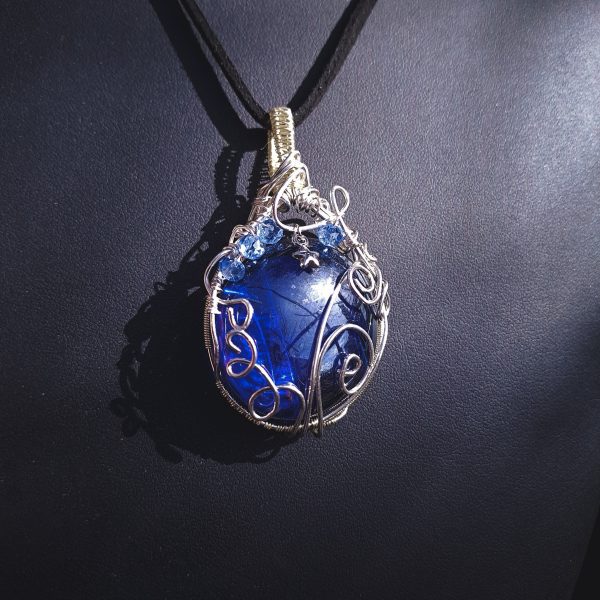 Sky Stone Pendant - Light Gold with Star Charm - Image 17