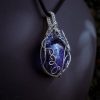 Sky Stone Pendant - Light Gold with Star Charm - Image 2