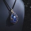 Sky Stone Pendant - Light Gold with Star Charm - Image 4